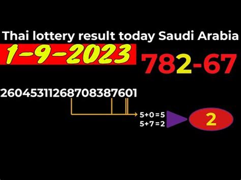 thai lottery result today saudi arabia ksa|KSA Lottery .